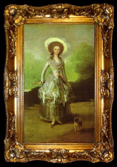 framed  Francisco Jose de Goya The Marquesa de Pontejos, ta009-2
